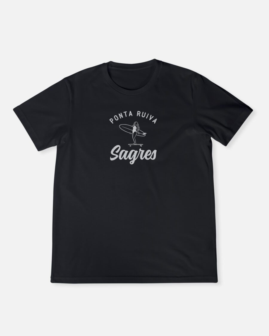 Ponta Ruiva Sagres T-shirt with Algarve surf-inspired coastal graphic