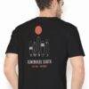 Somewhere South T-shirt with minimalist surfboards and sun over Praia da Arrifana Algarve