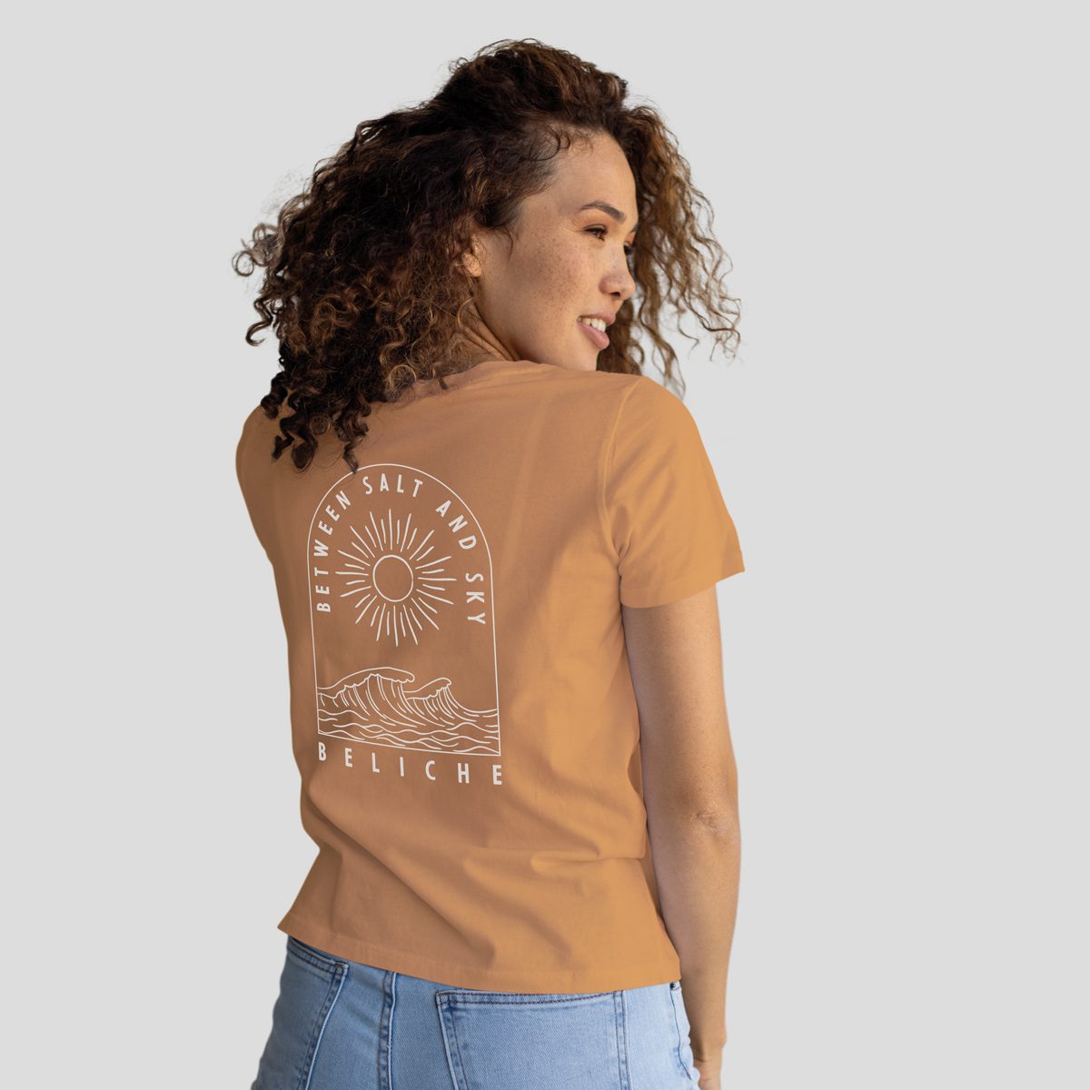 Salt Orange T-Shirt 100% cotton jersey, regular cut, tubular design, casual summer wear