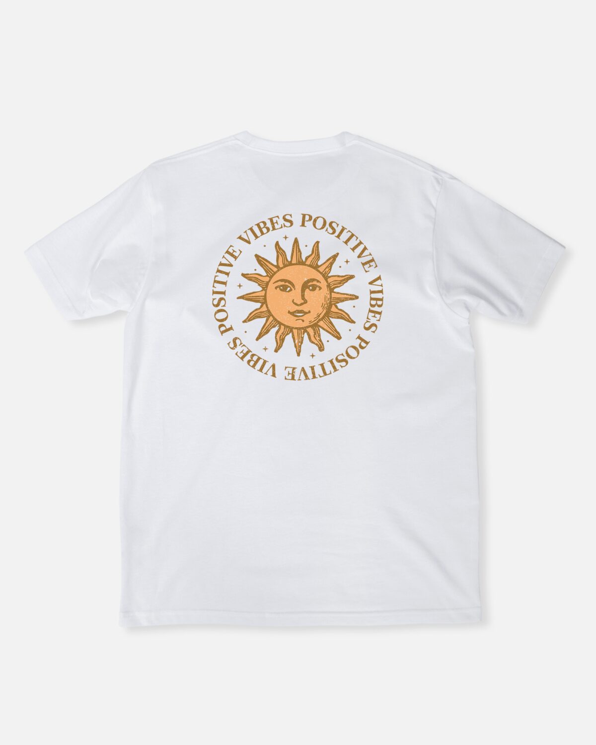 Positive Vibes T‑Shirt recycled White unisex crewneck