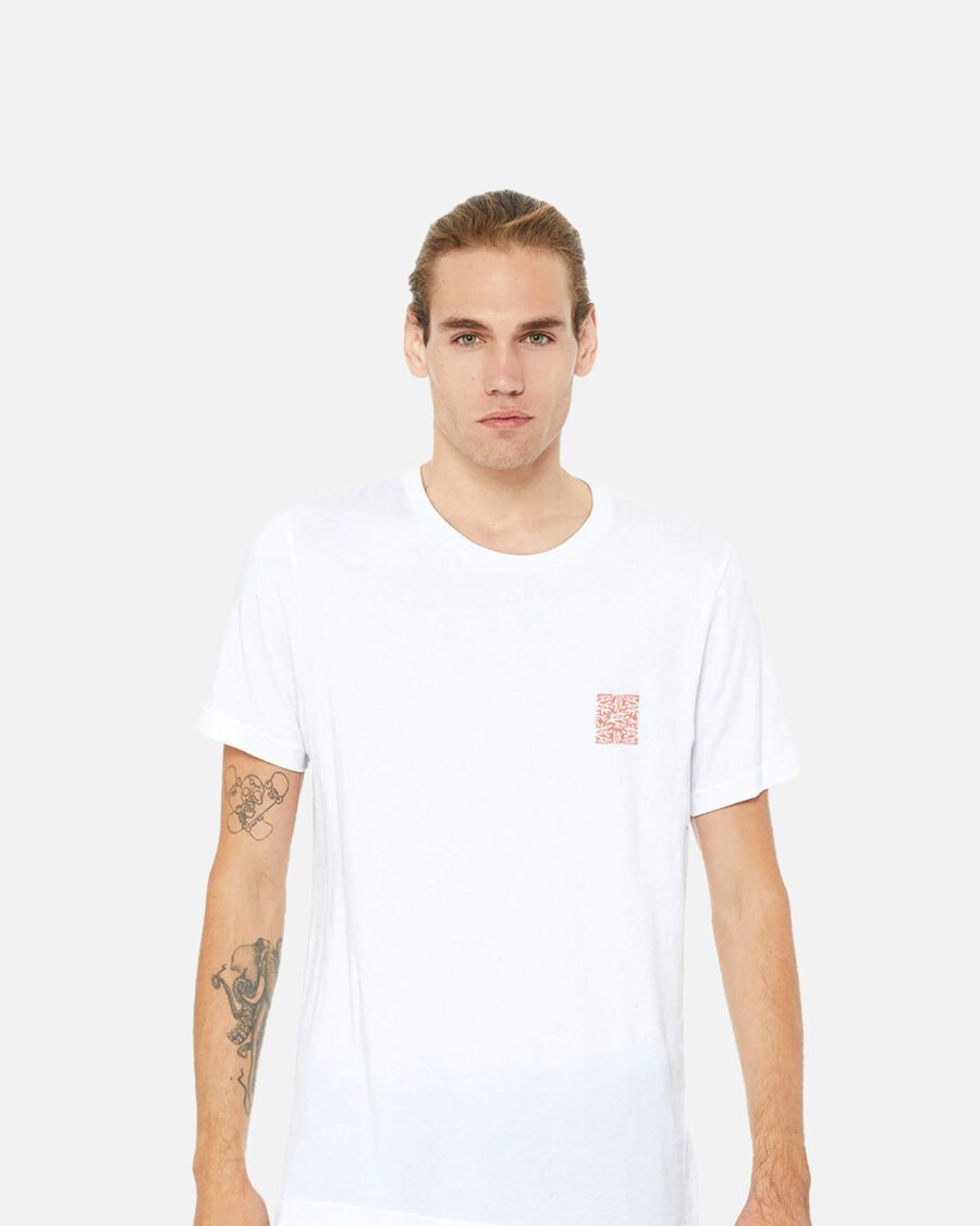 Coral Alive White T‑Shirt