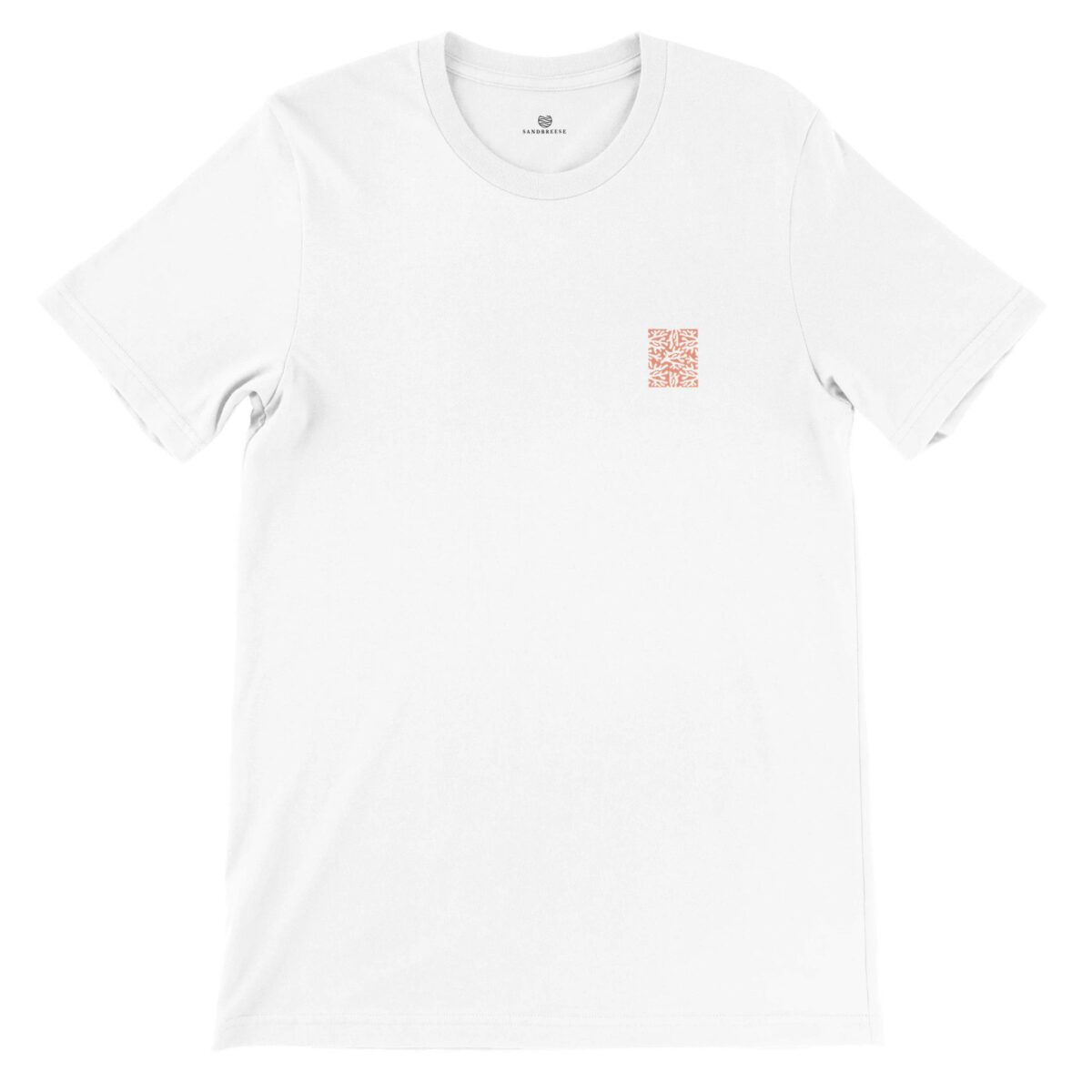 Coral Alive White T‑Shirt